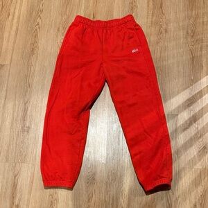 ALO Yoga Bright Red Sweatpants